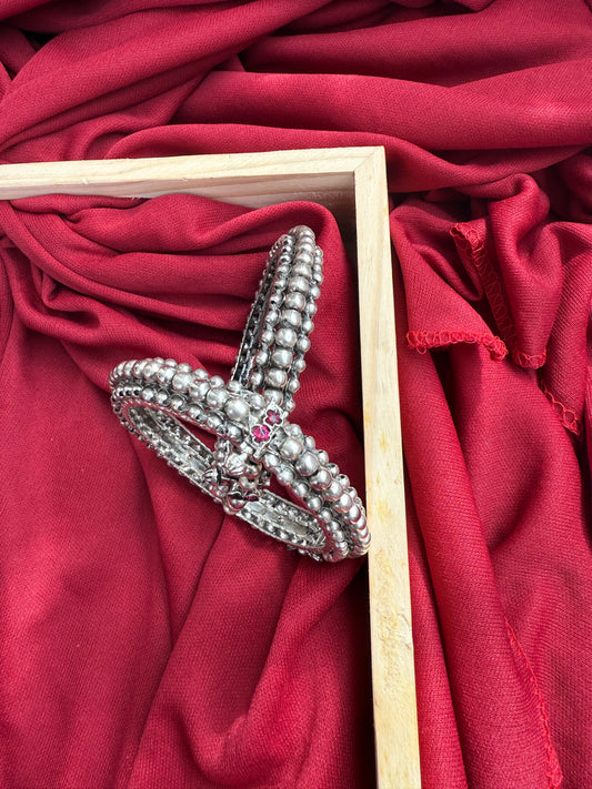 Antique Textured Layer Bangles